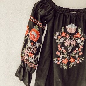 Floral off he shoulder dress